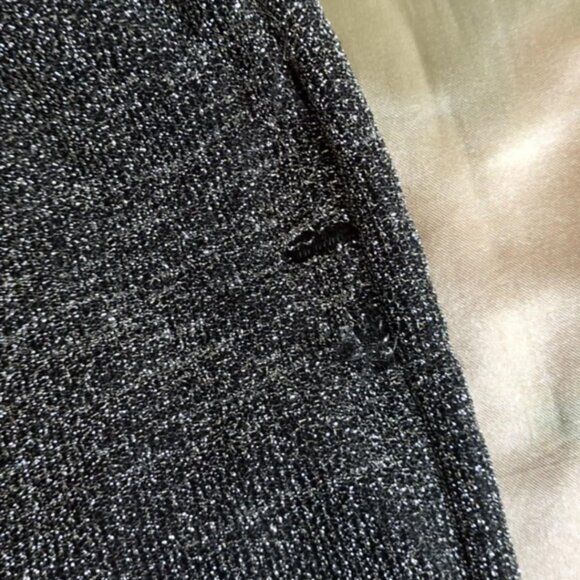 Express Sz 0 Silver Minidress Bodycon Y2K Haltertop Asymetrical Glamour Metallic - Picture 3 of 5